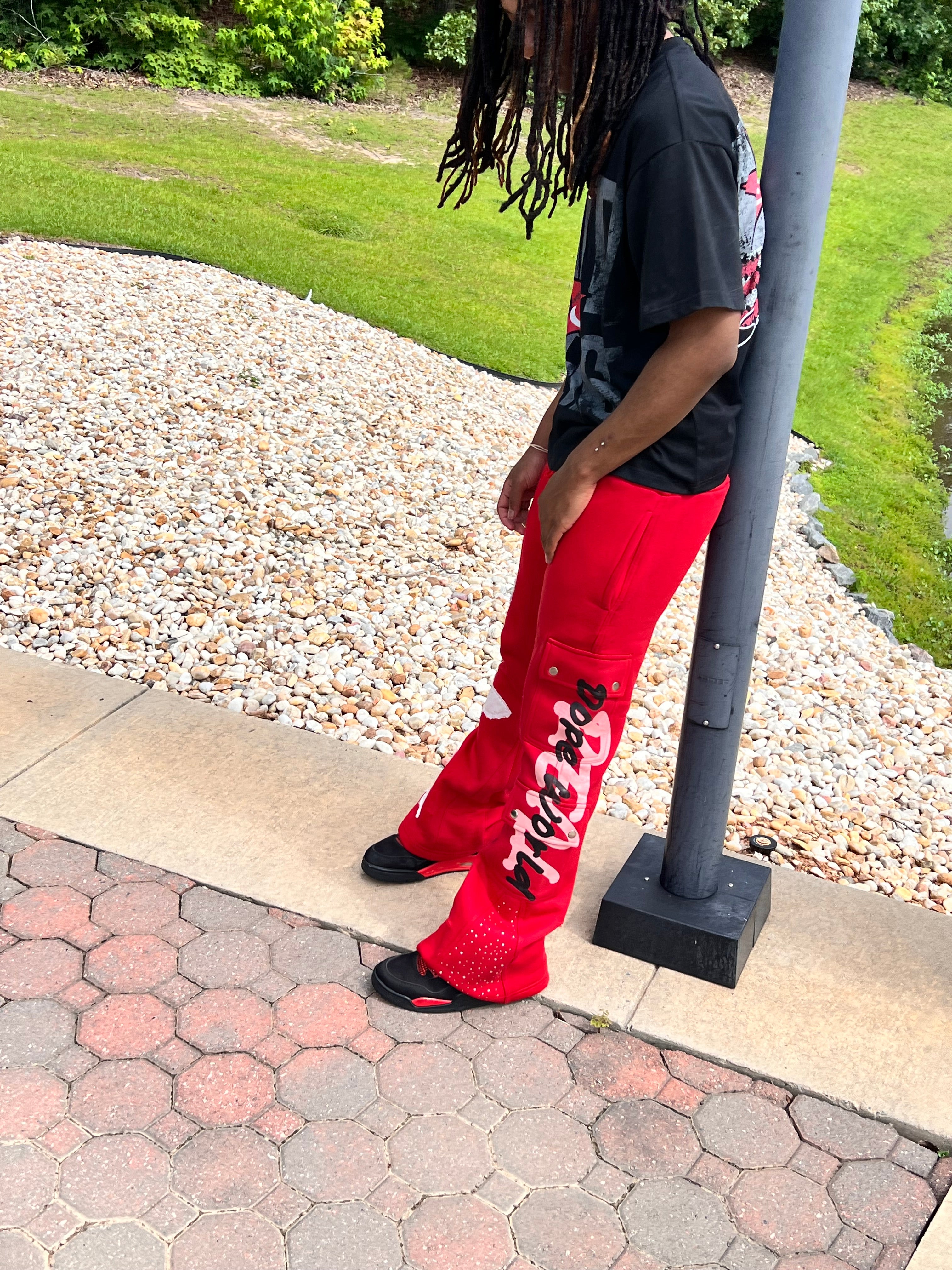 Red Cargo Sweats